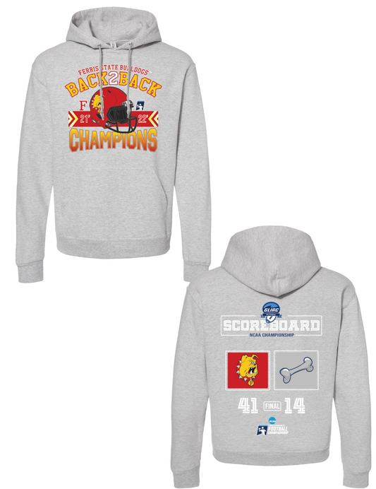 Back 2 Back Ferris State Bulldogs National Championship Hoodie
